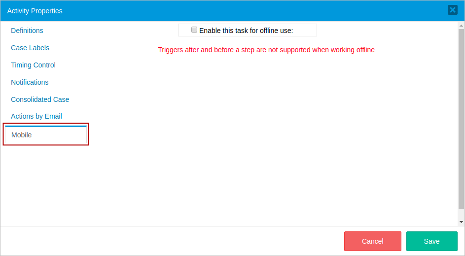 offline attribute